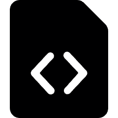 File Code Icon from Ultimate Bold Set