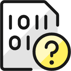 File Code Question Icon from Ultimate Colors Set