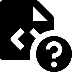 File Code Question Icon from Nova Solid Set