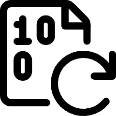 File Code Refresh Icon from Ultimate Regular Set