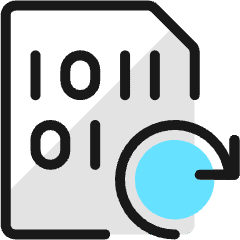 File Code Refresh Icon from Ultimate Colors Set