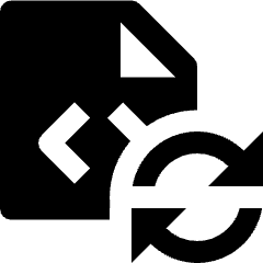 File Code Refresh Icon from Nova Solid Set