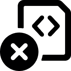 File Code Remove 1 Icon from Ultimate Bold Set