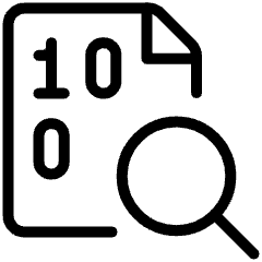 File Code Search Icon from Ultimate Light Set