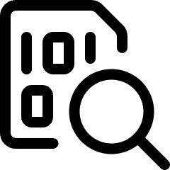 File Code Search Icon from Ultimate Regular Set