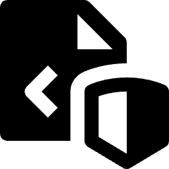 File Code Security Shield Icon from Nova Solid Set