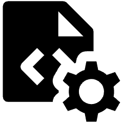 File Code Setting Icon from Nova Solid Set