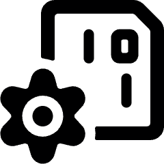File Code Settings Icon from Ultimate Bold Set