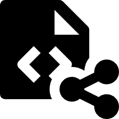 File Code Share Icon from Nova Solid Set