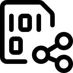 File Code Share Icon from Ultimate Regular Set