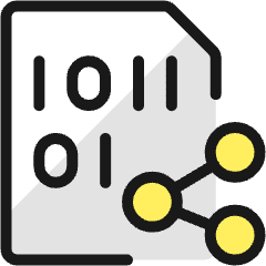 File Code Share Icon from Ultimate Colors Set