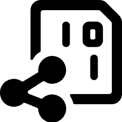 File Code Share Icon from Ultimate Bold Set