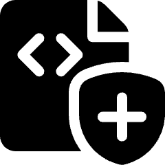 File Code Shield 1 Icon from Ultimate Bold Set