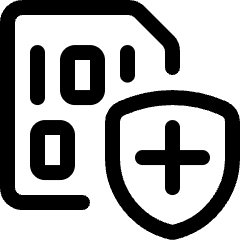 File Code Shield Icon from Ultimate Regular Set
