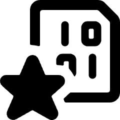 File Code Star Icon from Ultimate Bold Set