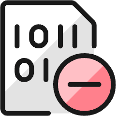 File Code Subtract 1 Icon from Ultimate Colors Set