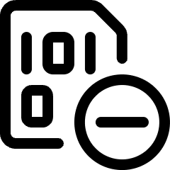 File Code Subtract Icon from Ultimate Regular Set