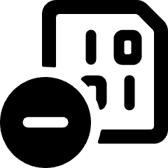 File Code Subtract Icon from Ultimate Bold Set