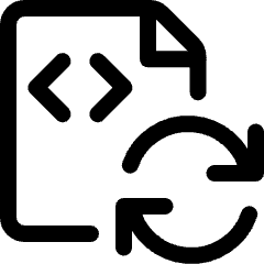 File Code Sync 1 Icon from Ultimate Regular Set