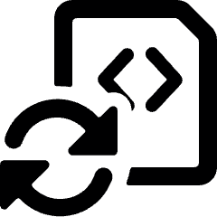 File Code Sync 1 Icon from Ultimate Bold Set
