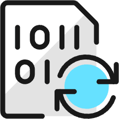 File Code Sync Icon from Ultimate Colors Set