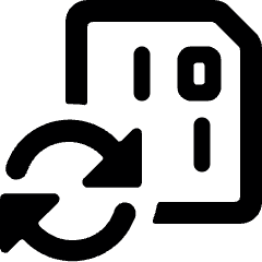 File Code Sync Icon from Ultimate Bold Set