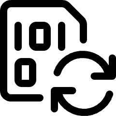 File Code Sync Icon from Ultimate Regular Set