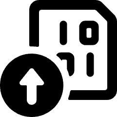 File Code Upload Icon from Ultimate Bold Set
