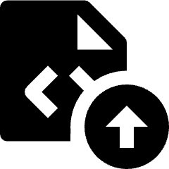 File Code Upload Icon from Nova Solid Set