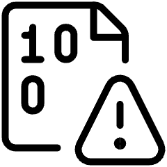 File Code Warning Icon from Ultimate Light Set