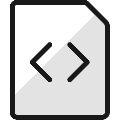 File Code Icon from Ultimate Colors Set