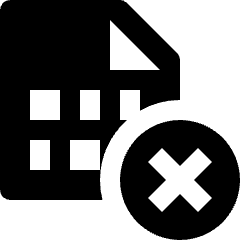 File Cross Remove Icon from Nova Solid Set