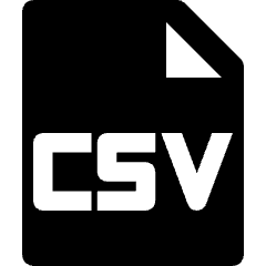 File Csv Icon from Nova Solid Set