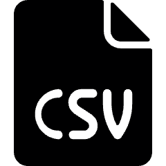 File Csv Icon from Ultimate Bold Set
