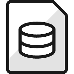 File Database Icon from Ultimate Colors Set