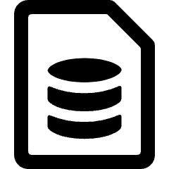 File Database Alternate Icon from Ultimate Bold Set