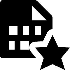 File Favourite Star Icon from Nova Solid Set