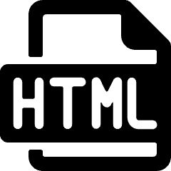 File Html 1 Icon from Ultimate Bold Set