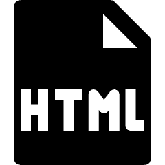 File Html Icon from Nova Solid Set