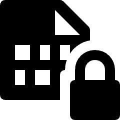 File Lock Icon from Nova Solid Set