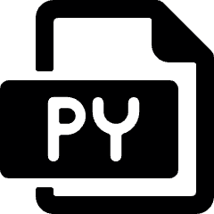 File Py 1 Icon from Ultimate Bold Set