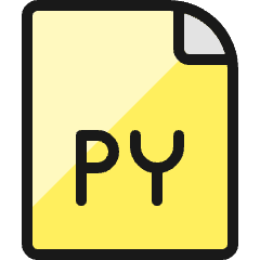 File Py Icon from Ultimate Colors Set