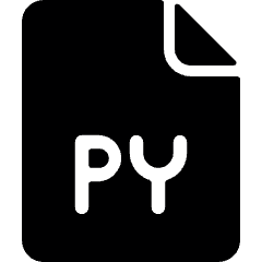 File Py Icon from Ultimate Bold Set