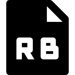 File Rb Icon from Nova Solid Set