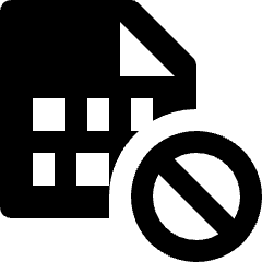 File Restrict Icon from Nova Solid Set