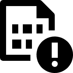 File Warning Icon from Nova Line Set
