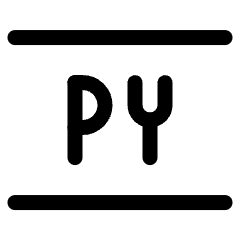 Py Icon from Ultimate Regular Set