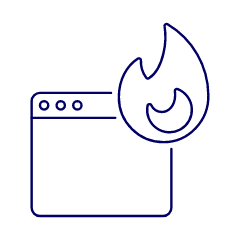 App Burning 1 Illustration from UX Line Set