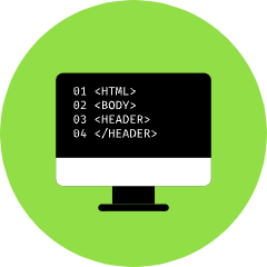 Coding Html Icon from Kameleon Pop Set
