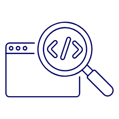 Coding Search Illustration from UX Line Set